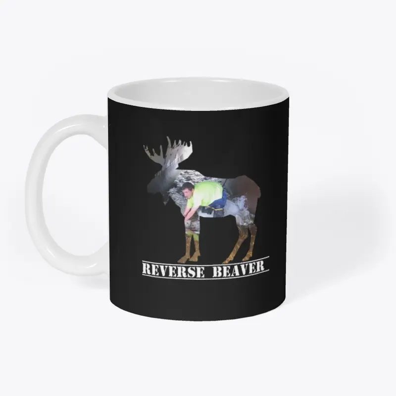 REVERSE BEAVER Moose mug