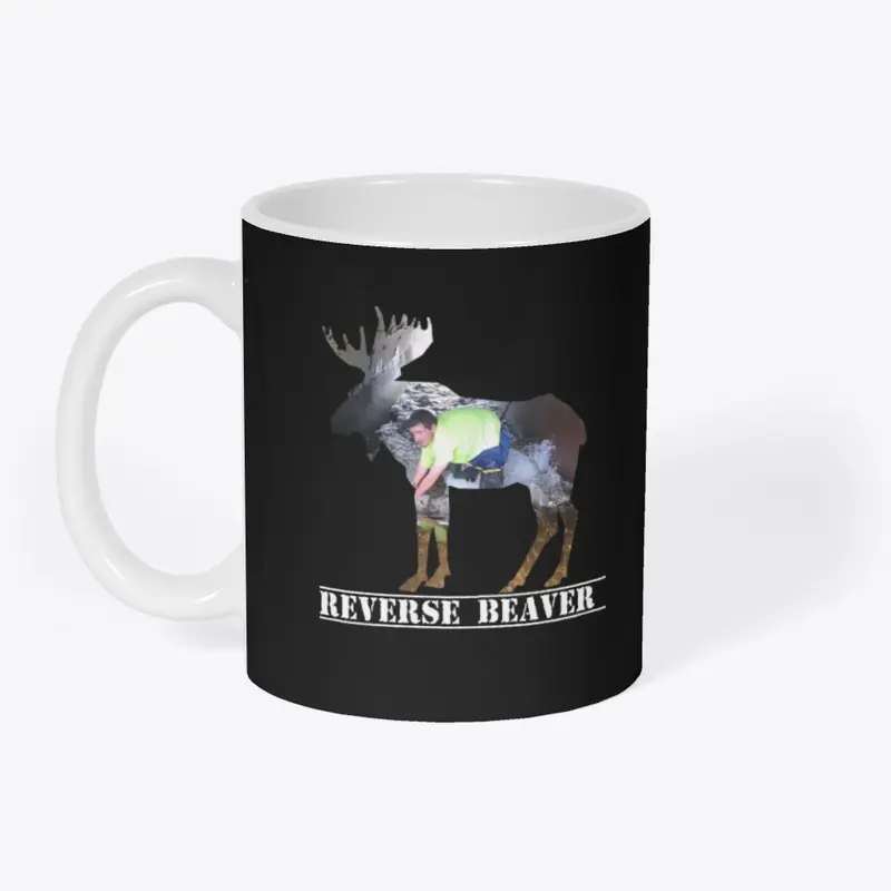 REVERSE BEAVER Moose mug